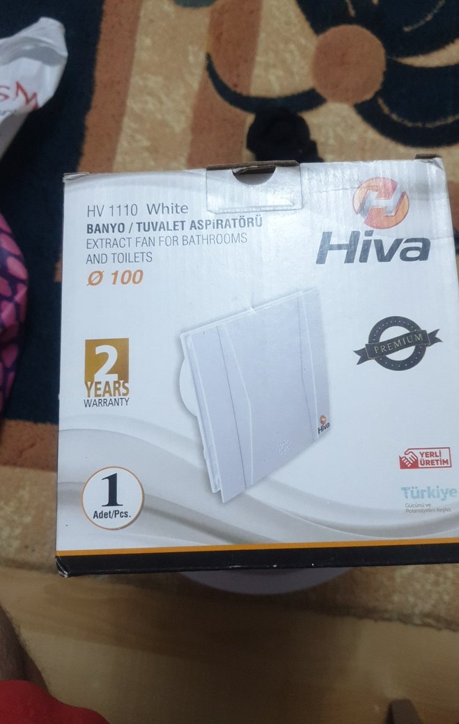 Hiva HV1110 Beyaz Banyo Aspiratörü - Görsel 2