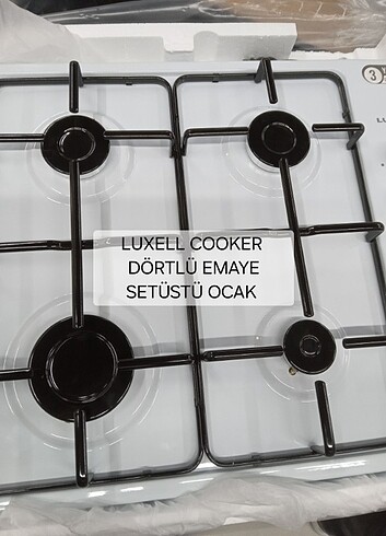 LUXELL COOKER DÖRTLÜ EMAYE SETÜSTÜ OCAK 