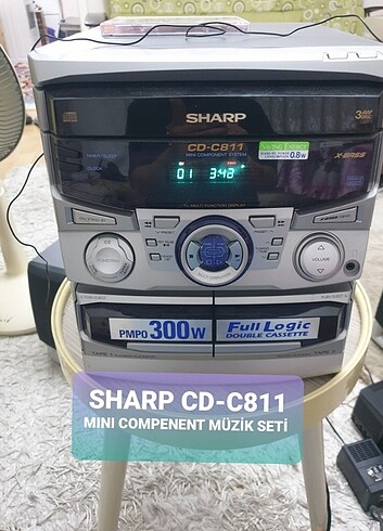 SHARP CD/RADYO/TEYP MÜZİK SETİ 