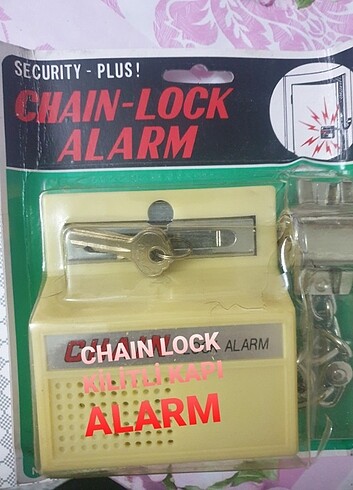 CHAIN LOCK HIRSIZ GÜVENLİK KAPI ALARMI 