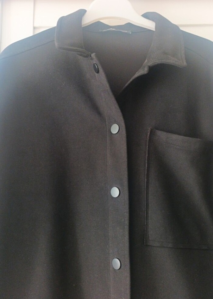 Siyah kadife LCW bayan gömlek  - Görsel 2