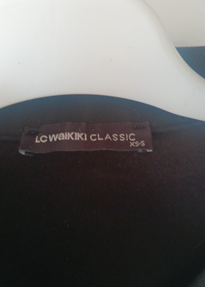 Siyah kadife LCW bayan gömlek  - Görsel 3