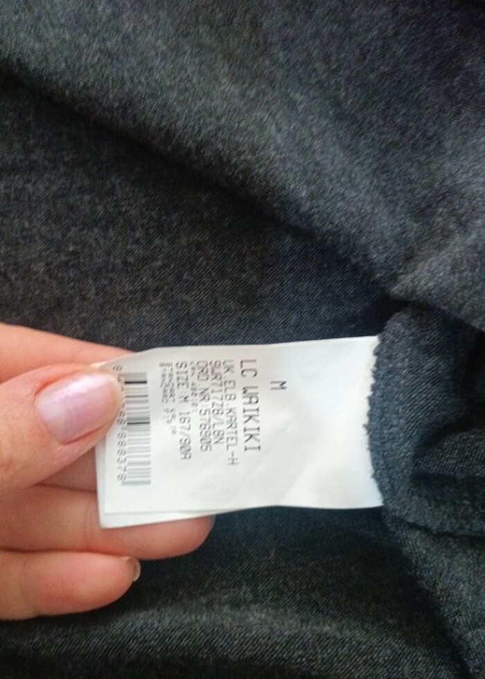 Uzun kollu triko çan elbise - Görsel 3