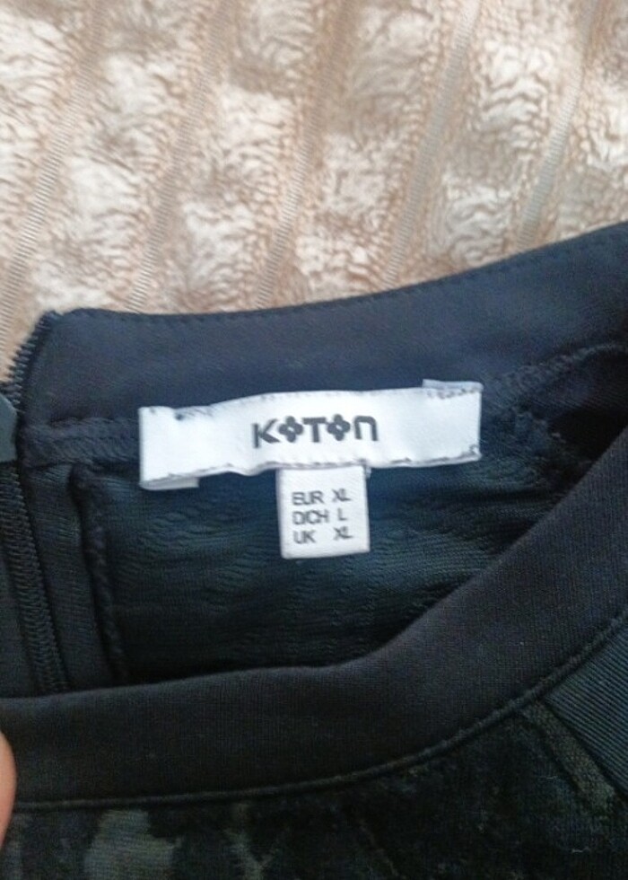 Kapri kol kısa elbise  - Görsel 2