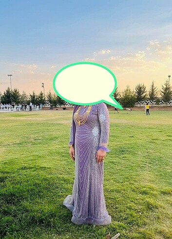 Taş işlemeli abiye 