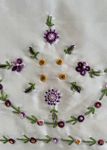 Rokoko işlemeli  nevresim takımı - Görsel 2