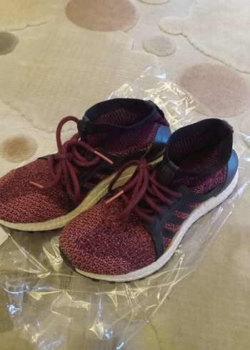 Bordo Bağcıklı Kadın Spor Ayakkabı