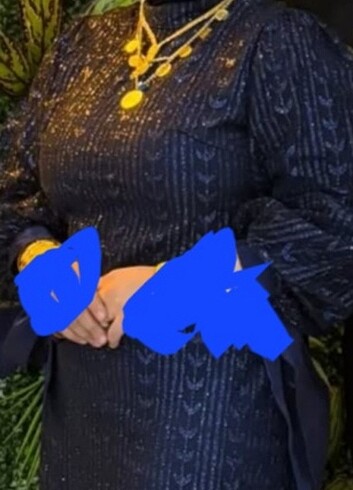 Lacivert senin elbise bir defa giyinmiştir 46 bedene uygundur Şa
