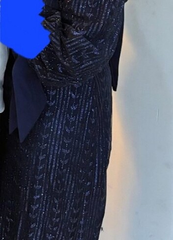 Tasarımcı Lacivert senin elbise bir defa giyinmiştir 46 bedene uygundur Şa