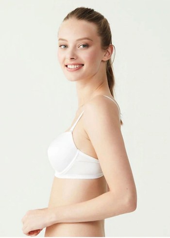 U.s. Polo Assn. 66142 Kulaksız İçi Boş Desteksiz Sütyen - Beyaz - Görsel 3