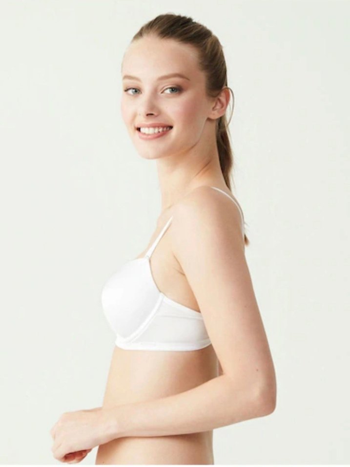 U.s. Polo Assn. 66142 Kulaksız İçi Boş Desteksiz Sütyen - Beyaz - Görsel 3