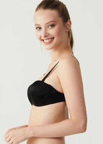 Us Polo Assn 66148 Sırt Şeffaf Straplez Içi Dolu Destekli Sütyen - Görsel 3