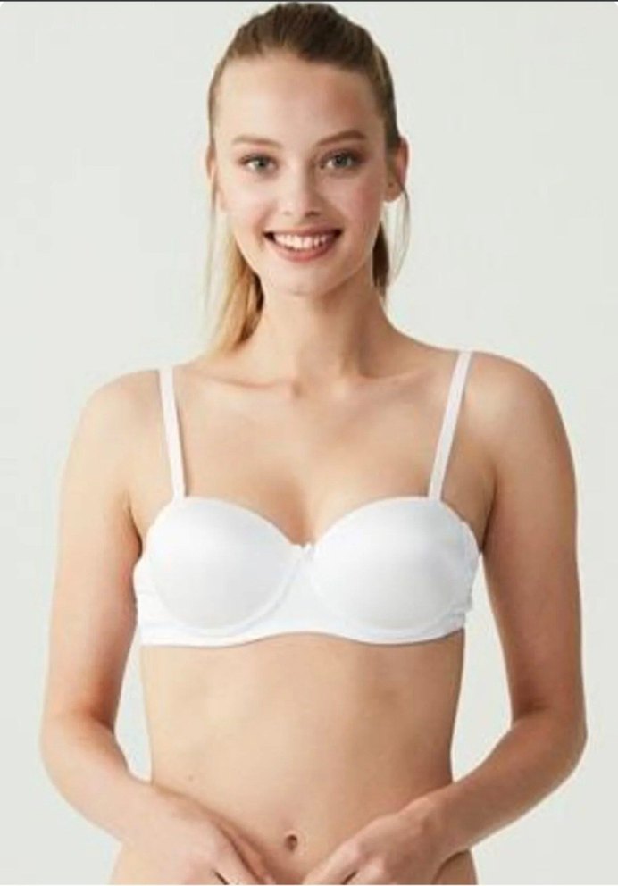 Us Polo Assn 66148 Sırt Şeffaf Straplez Içi Dolu Destekli Sütyen - Görsel 2