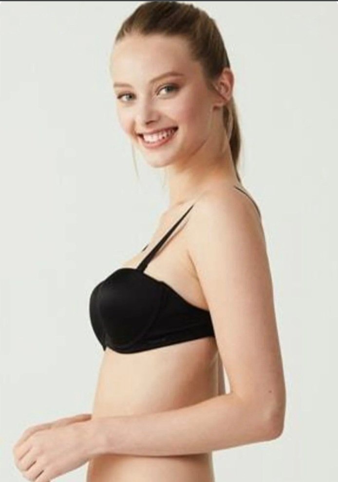 Us Polo Assn 66148 Sırt Şeffaf Straplez Içi Dolu Destekli Sütyen - Görsel 3