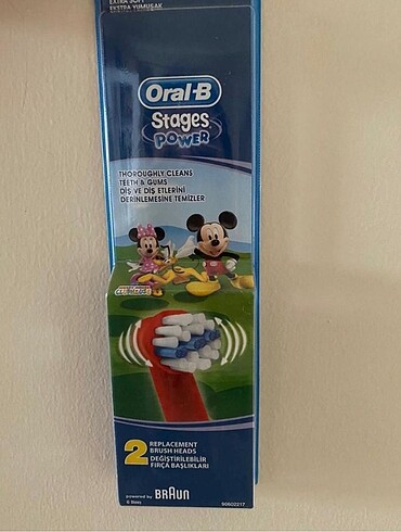 Mickey mouse Oral b şarjlı diş fırçası yedek başlık