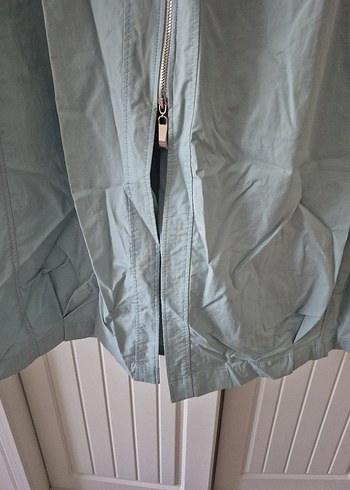 Mavi Uzun Kesim Rahat Kesim Kadın Yağmurluk - Görsel 3