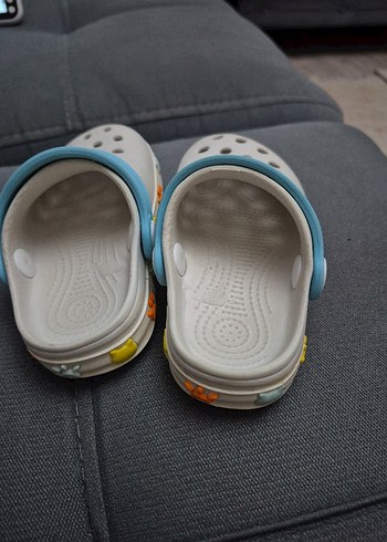 Mavi Bantlı Beyaz Erkek Çocuk Terliği - Görsel 4