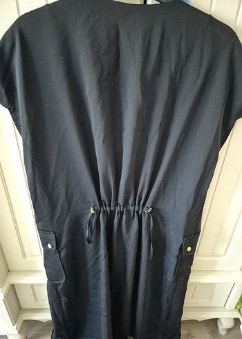 Kolsuz Uzun Lacivert yelek - Görsel 4