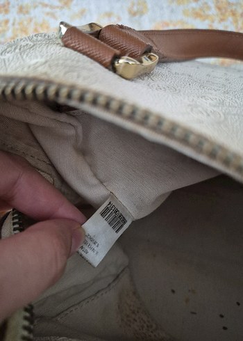 Bej Deri vakko Kadın Çanta - Görsel 6