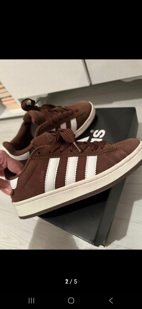 Kahverengi Süet Bağcıklı Kadın Spor Ayakkabı - Görsel 2