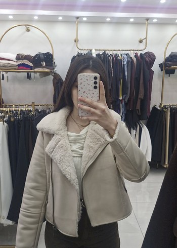 Kürklü Kısa Mont - Görsel 6