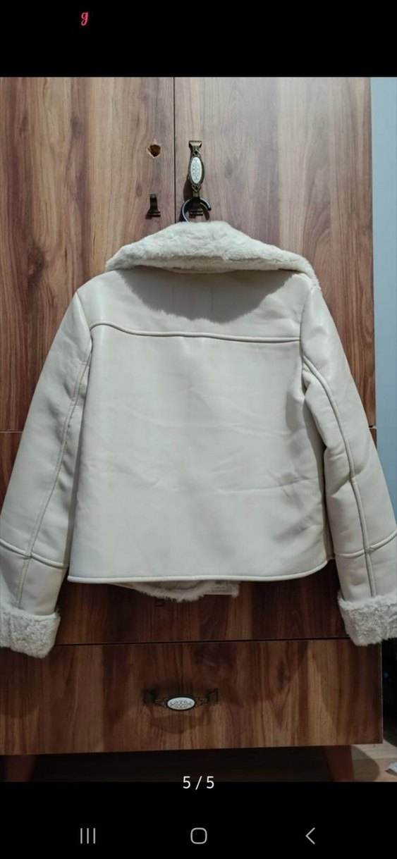 Kürklü Kısa Mont - Görsel 3