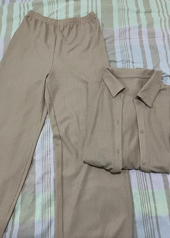 Bej Kadın Midi Kumaş Pantolon