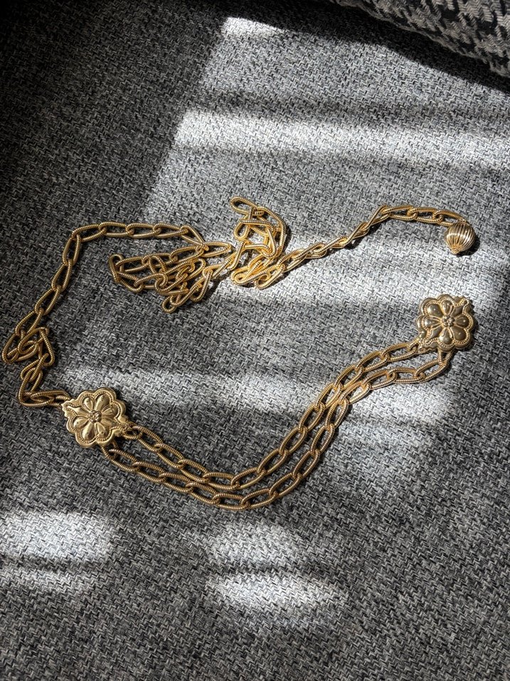 Nakışlı Zincir Detaylı Kadın Vücut Zinciri - Görsel 2