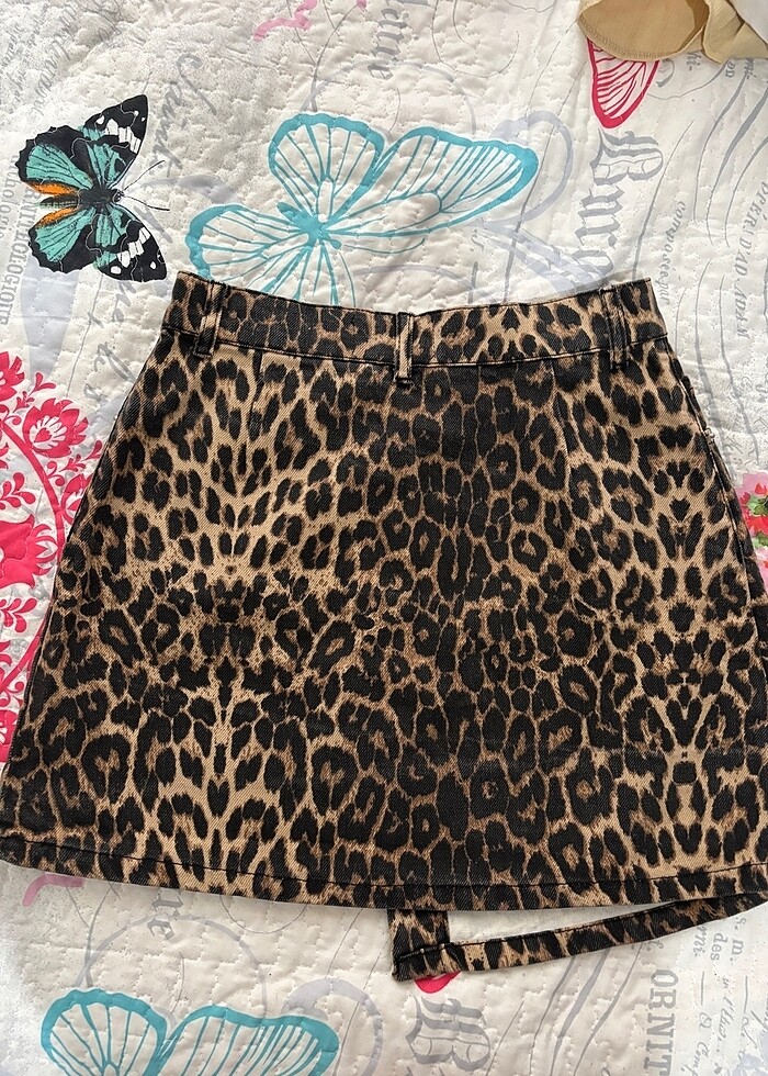leopar desenli etek - Görsel 2
