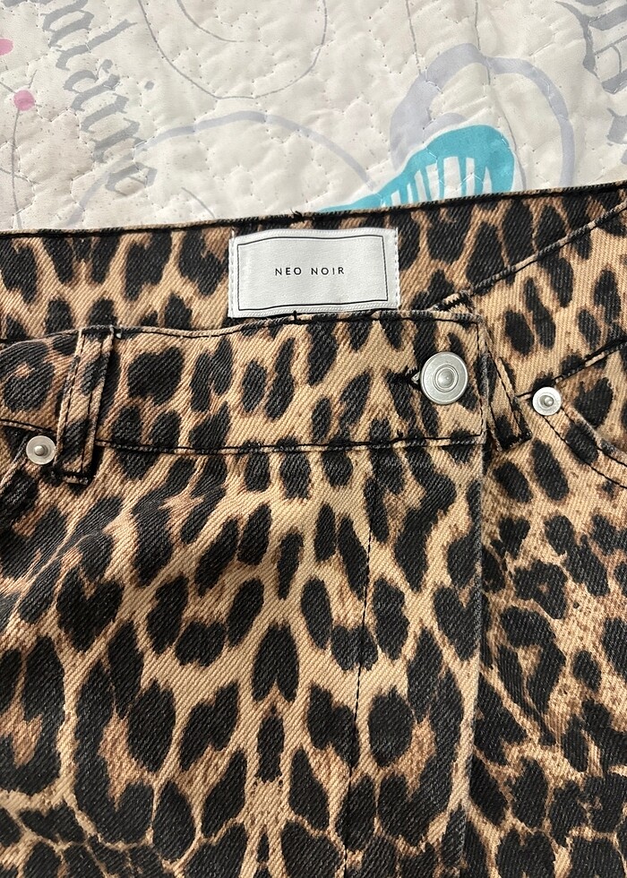 leopar desenli etek - Görsel 3