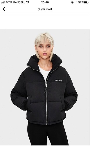 Bershka şişme mont