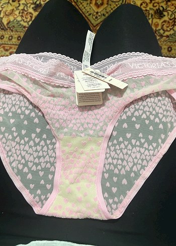 Logolu Kalpli Hiphugger Külot - Pembe - Görsel 2