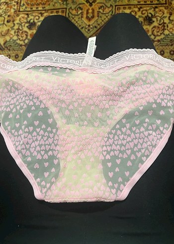 Logolu Kalpli Hiphugger Külot - Pembe - Görsel 5