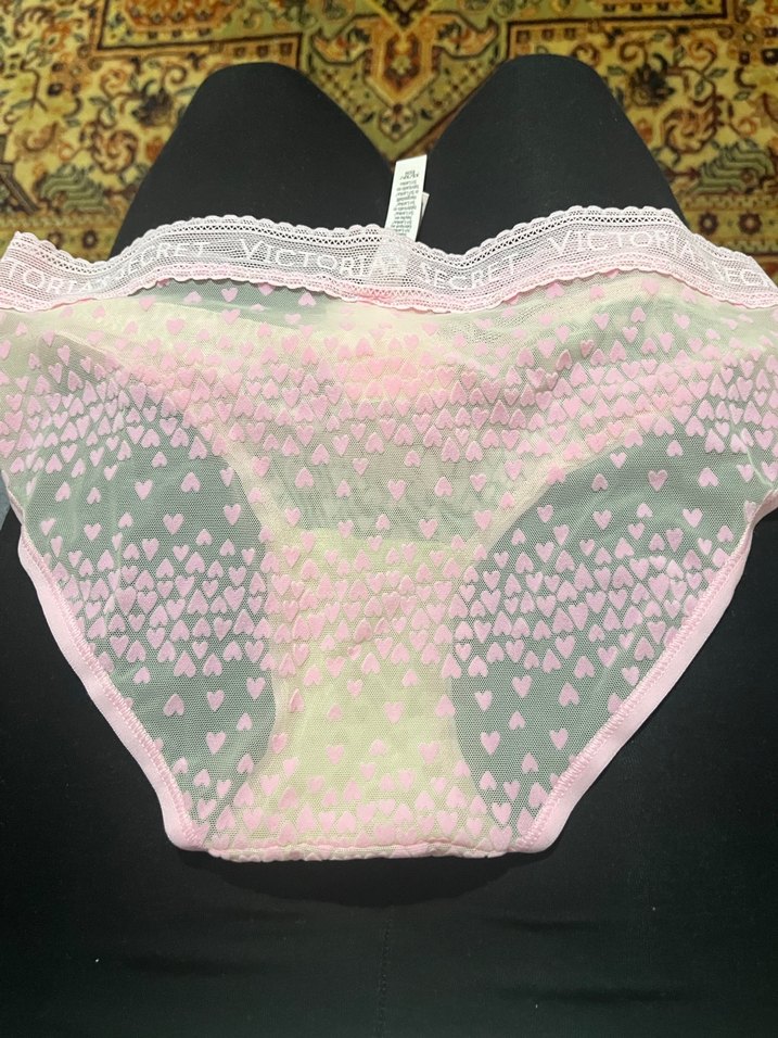 Logolu Kalpli Hiphugger Külot - Pembe - Görsel 5