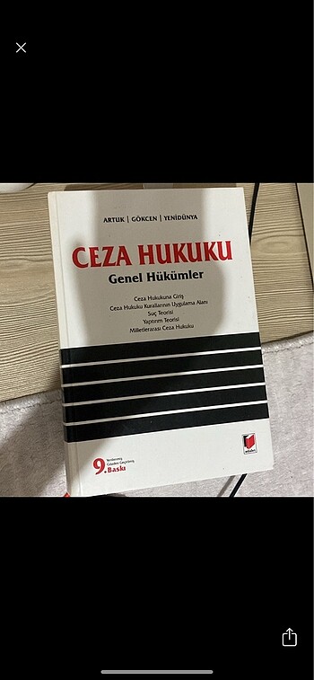 Ceza hukuku genel hükümler artuk gökçen