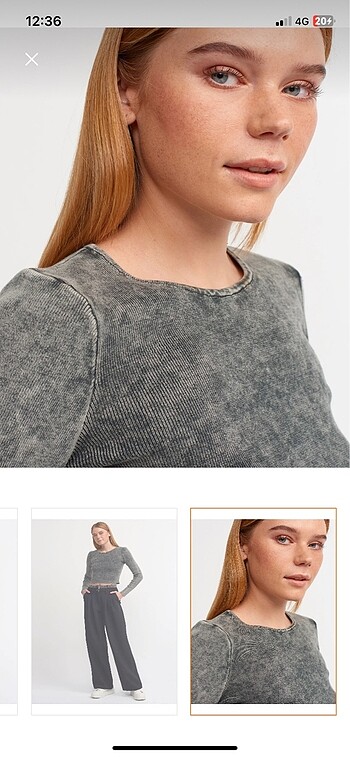 diğer Beden gri Renk Zara Crop