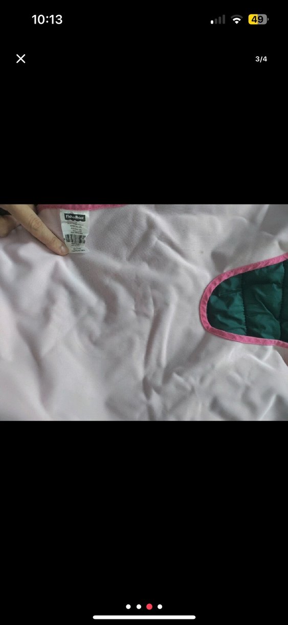 Baskılı Pembe Bebek Önlüğü - Görsel 2