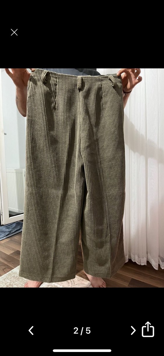 Kadın kadife  Pantolon - Görsel 2