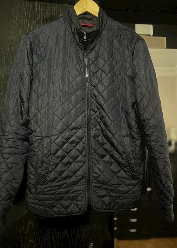 Siyah Erkek Kapitone Fermuarlı Ceket - Görsel 3