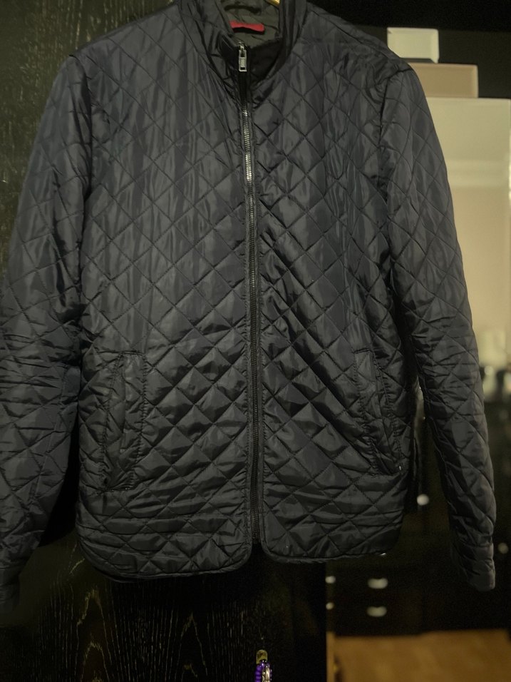 Siyah Erkek Kapitone Fermuarlı Ceket - Görsel 4