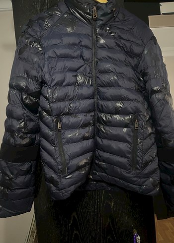 Mavi Erkek Şişme Mont, Sade Tasarım - Görsel 2