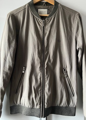 Bej Erkek Keten Fermuarlı Ceket - Görsel 2