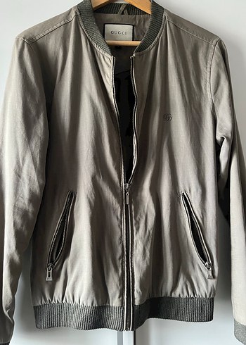 Bej Erkek Keten Fermuarlı Ceket - Görsel 3