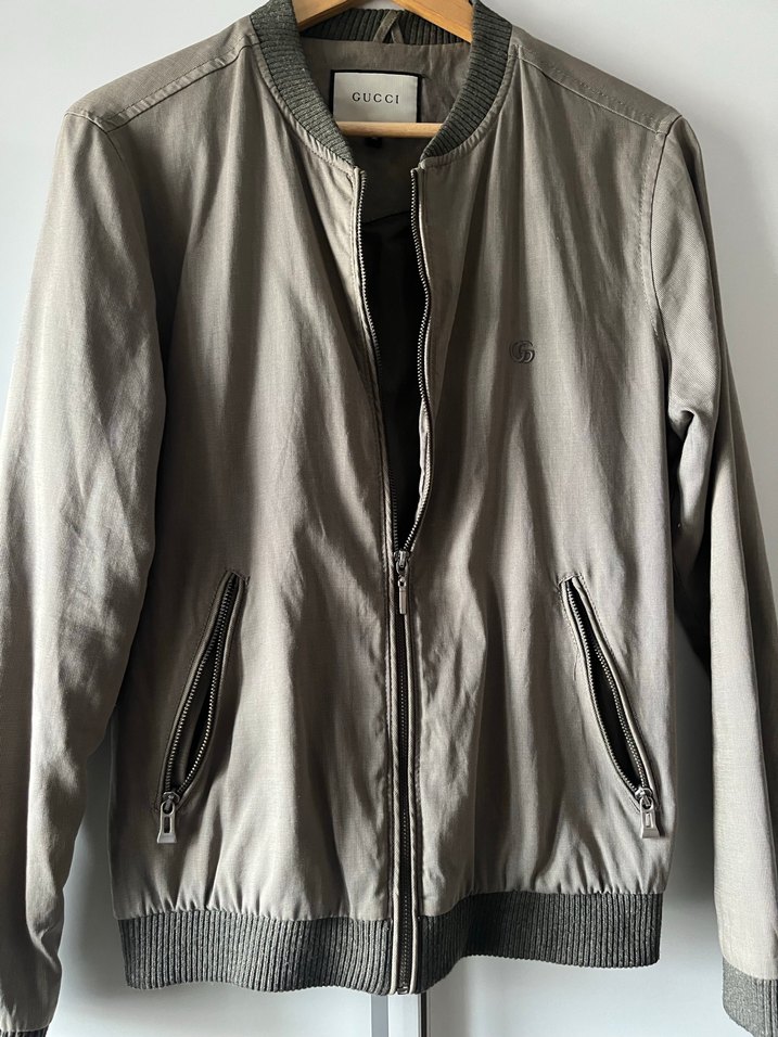 Bej Erkek Keten Fermuarlı Ceket - Görsel 3