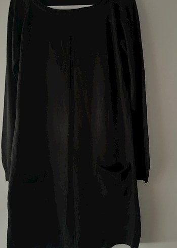 Nakışlı Siyah Uzun Kollu Kadın Tunik elbise - Görsel 6