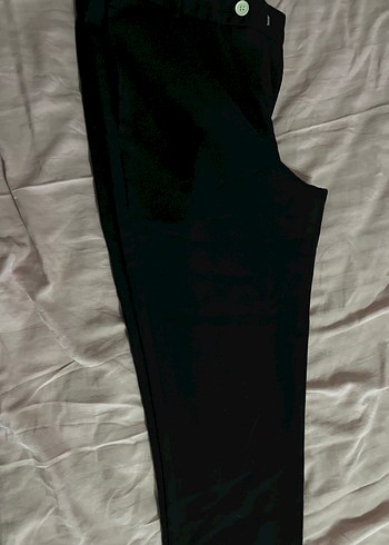 Siyah Çizgili  KumaşerkekPantolon - Görsel 4