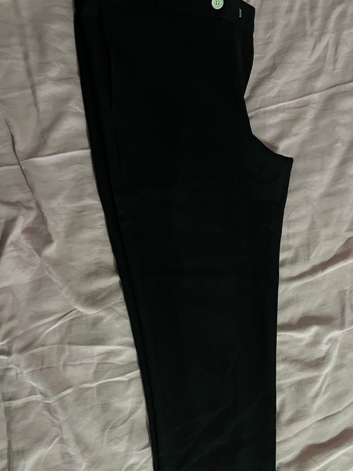 Siyah Çizgili  KumaşerkekPantolon - Görsel 3