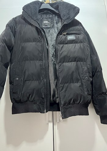 Siyah Erkek Street Wear Mont Kürklü - Görsel 2