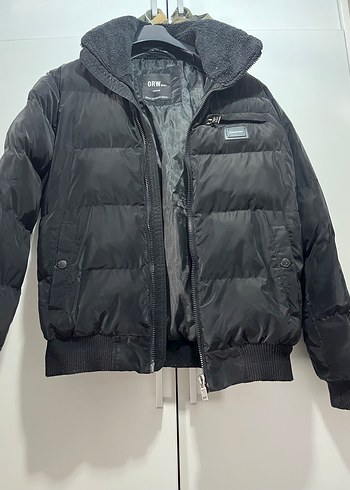 Siyah Erkek Street Wear Mont Kürklü - Görsel 3