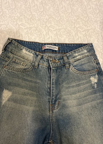 36 Beden mavi Renk Mavi Kadın Denim Pantolon